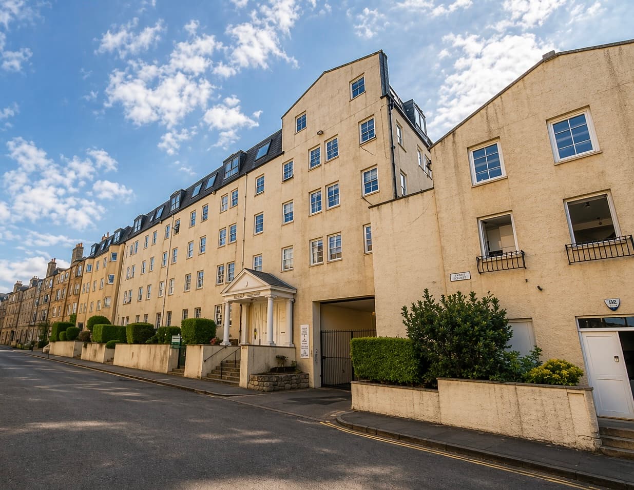 Caledonian Crescent near James Square